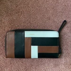 Fossil Tri Color Wallet New